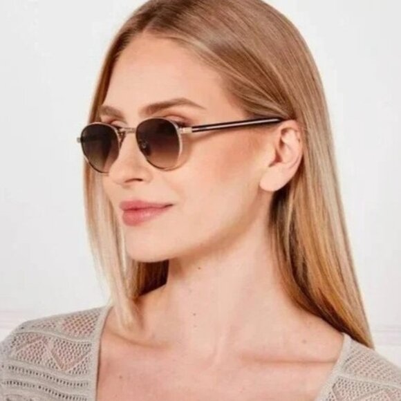 NEW PRADA PRB52S 1BC80K SILVER BROWN SUNGLASSES PRADA PR B52S 1BC80K - Picture 3 of 4